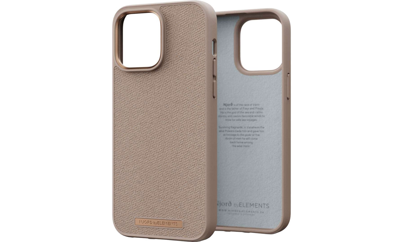 Njord Just Case do iPhone 14 Pro Max Pink Sand