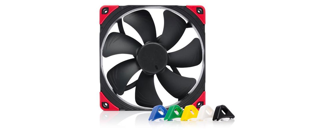 Noctua NF-A12 PWM chromax 140mm przepływ powietrza