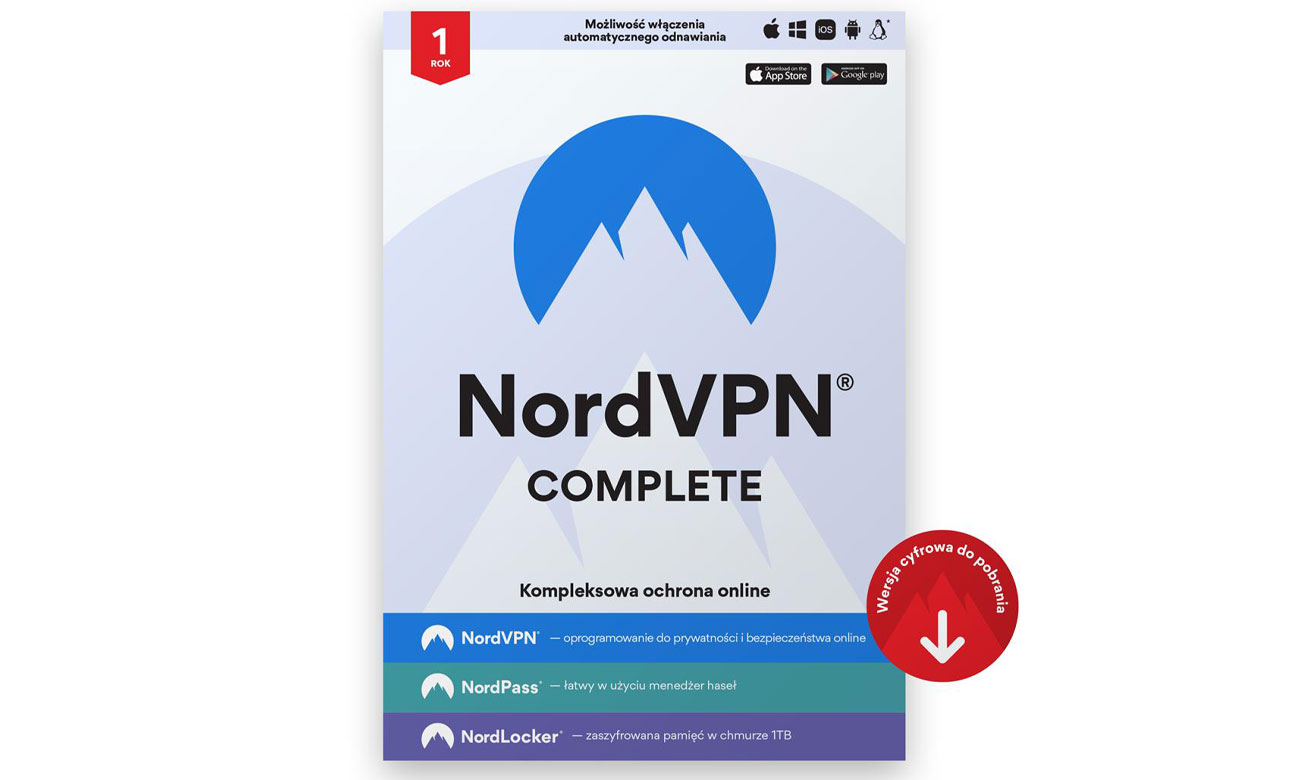 NordVPN Complete VPN wygląd