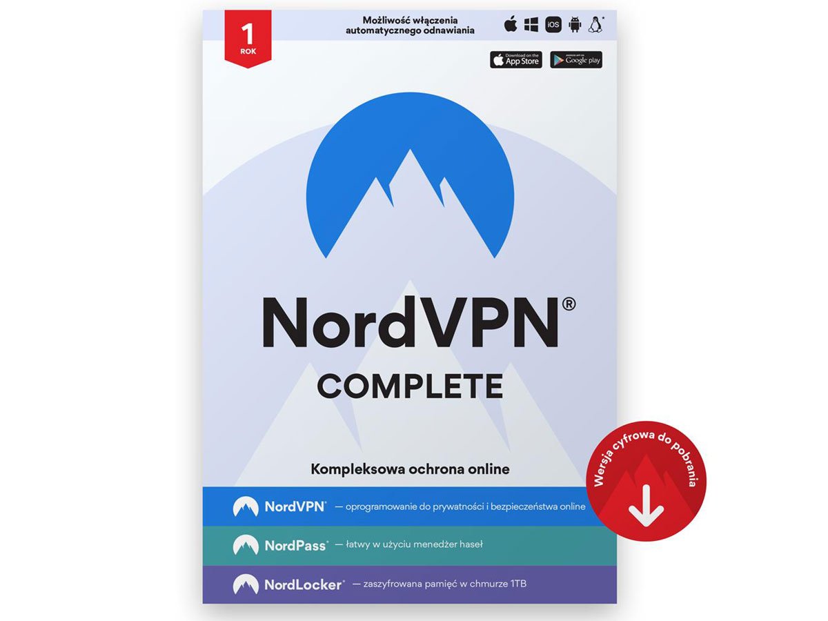 NordVPN Complete VPN wygląd