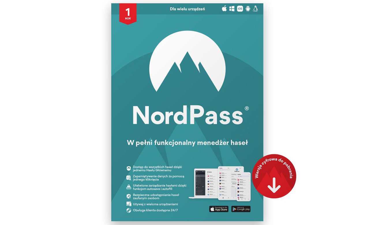 NordVPN NordPass Premium wygląd
