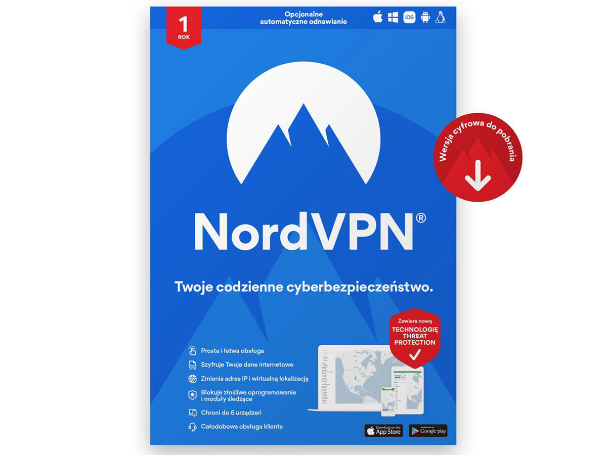 NordVPN Standard -VPN wygląd