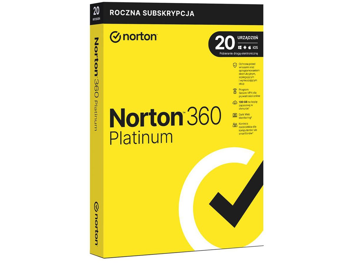 NortonLifeLock 360 Platinum wygląd