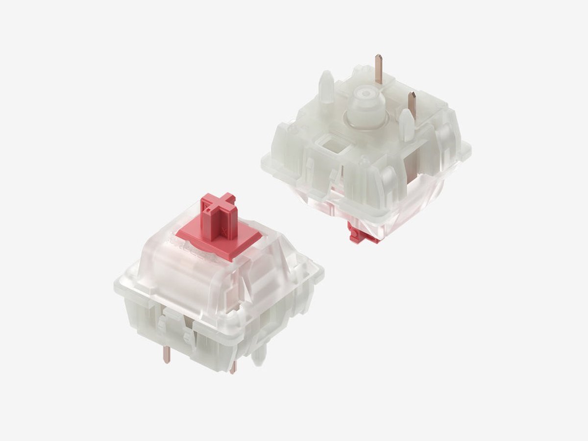 Cherry MX x NuPhy Silent Red Clear Top Switches 90 szt.