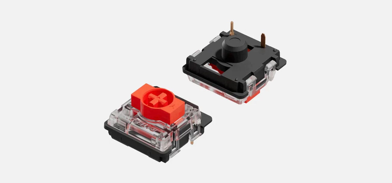 NuPhy Air60 Przełączniki Gateron Red Low-Profile