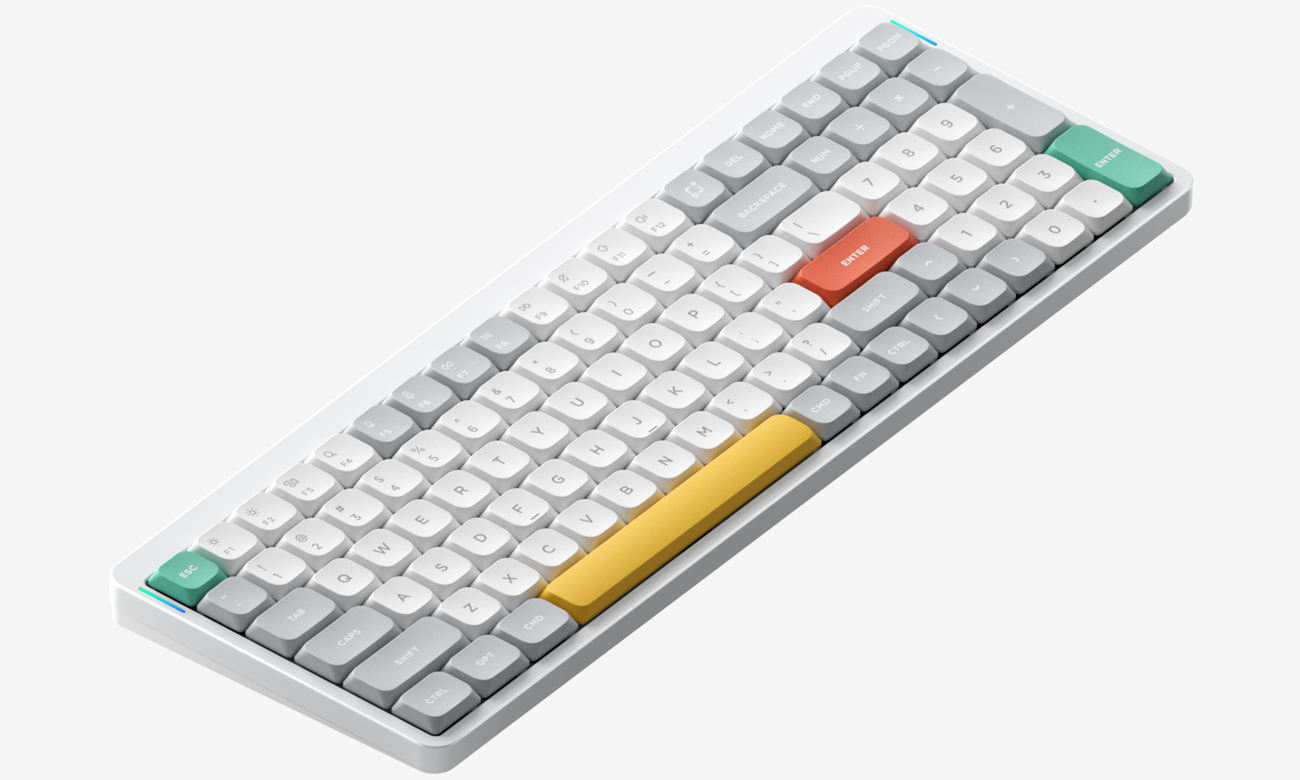 Keyboard White widok z góry