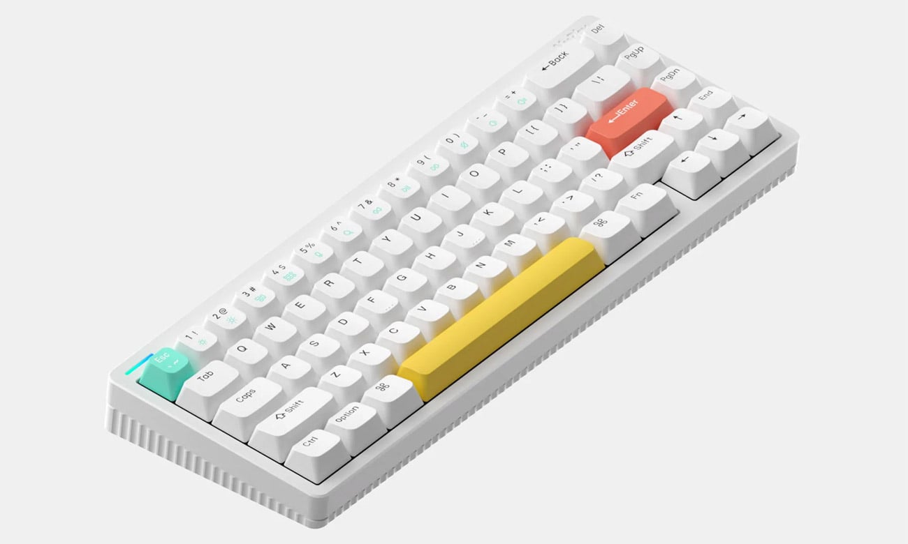 NuPhy Halo65 White widok z góry