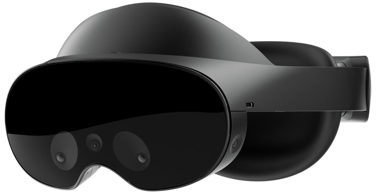 Meta Quest Pro VR Goggles – вид спереду під кутом