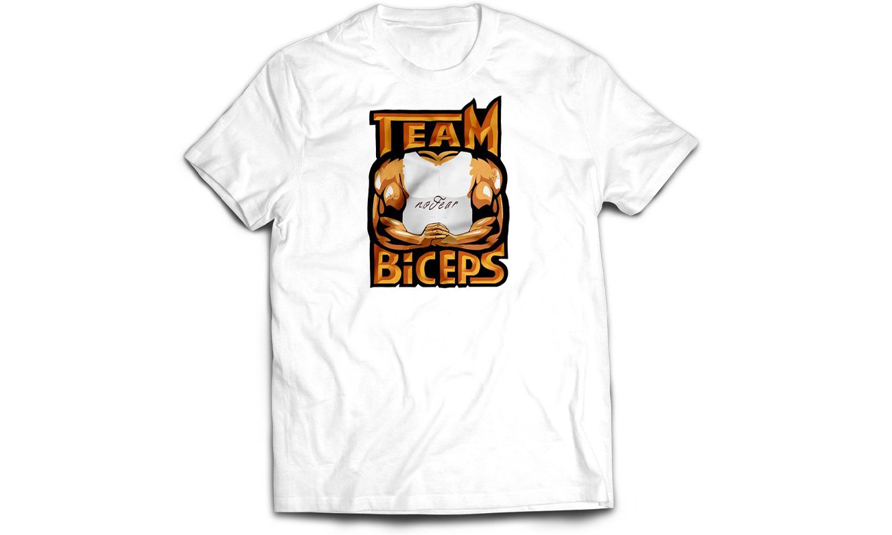 Koszulka TeamBiceps biała rozmiar XXL