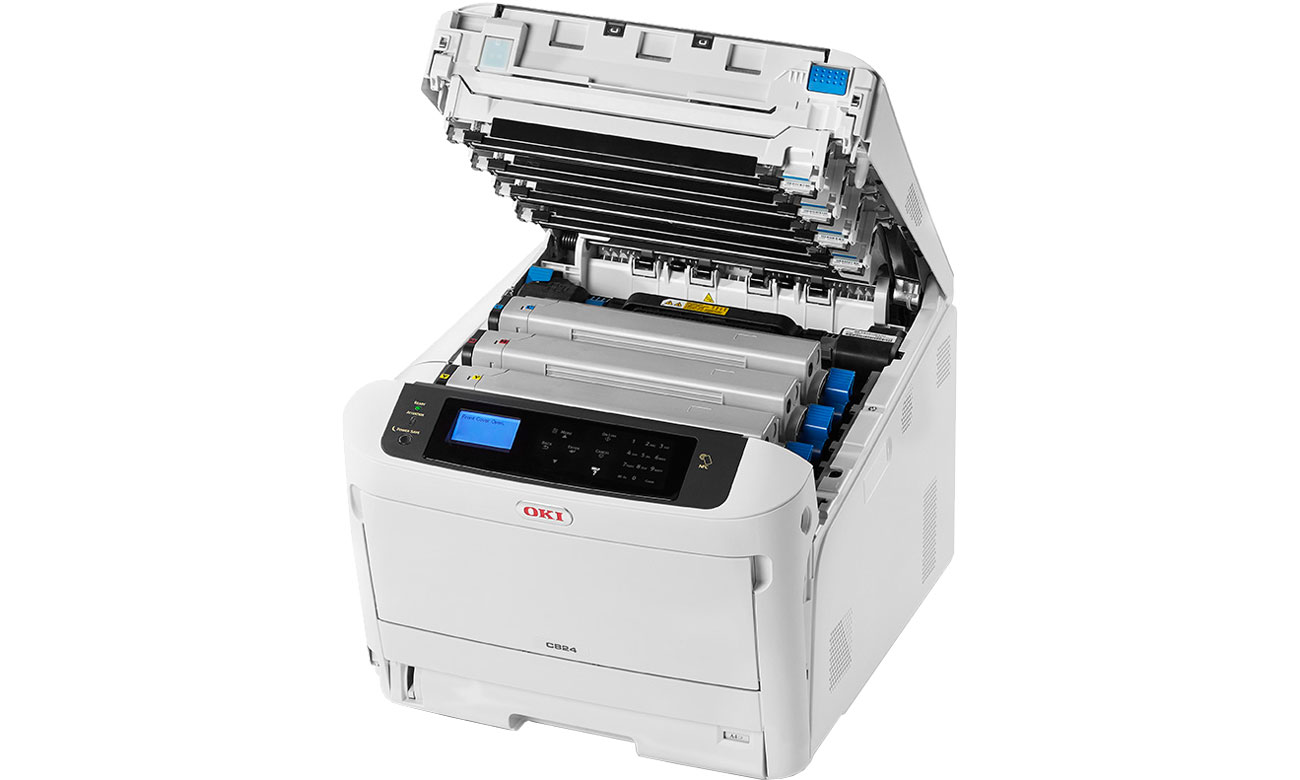 OKI C824n - Eksploatacja, tonery