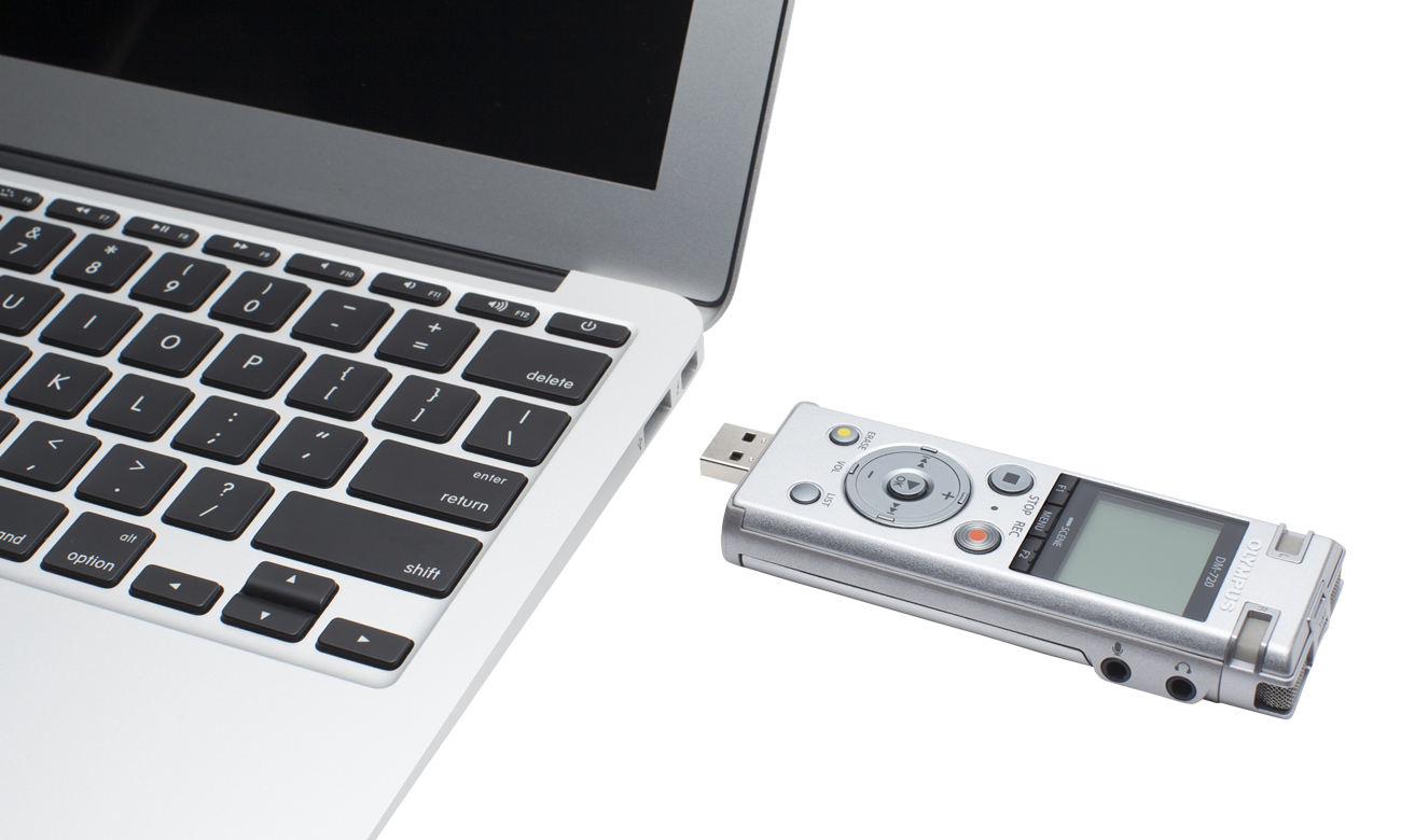 Olympus DM-720 wysuwane złącze USB