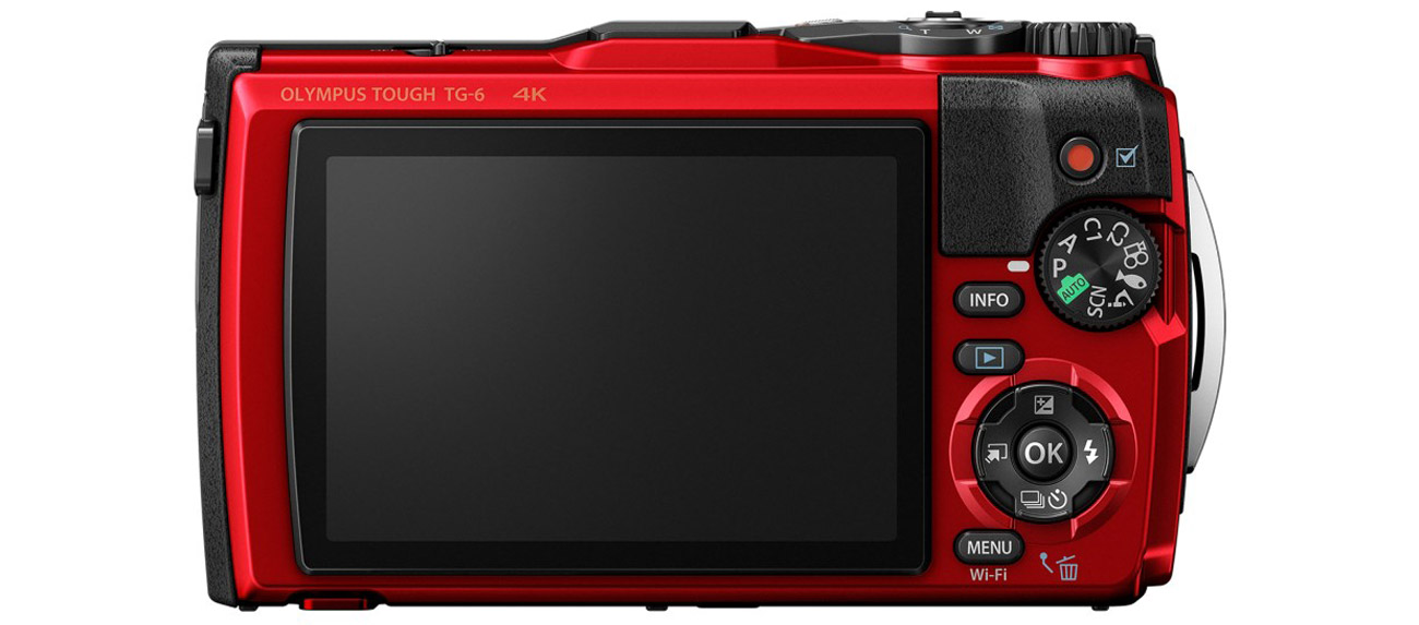Aparat kompaktowy Olympus TG-6 czerwony