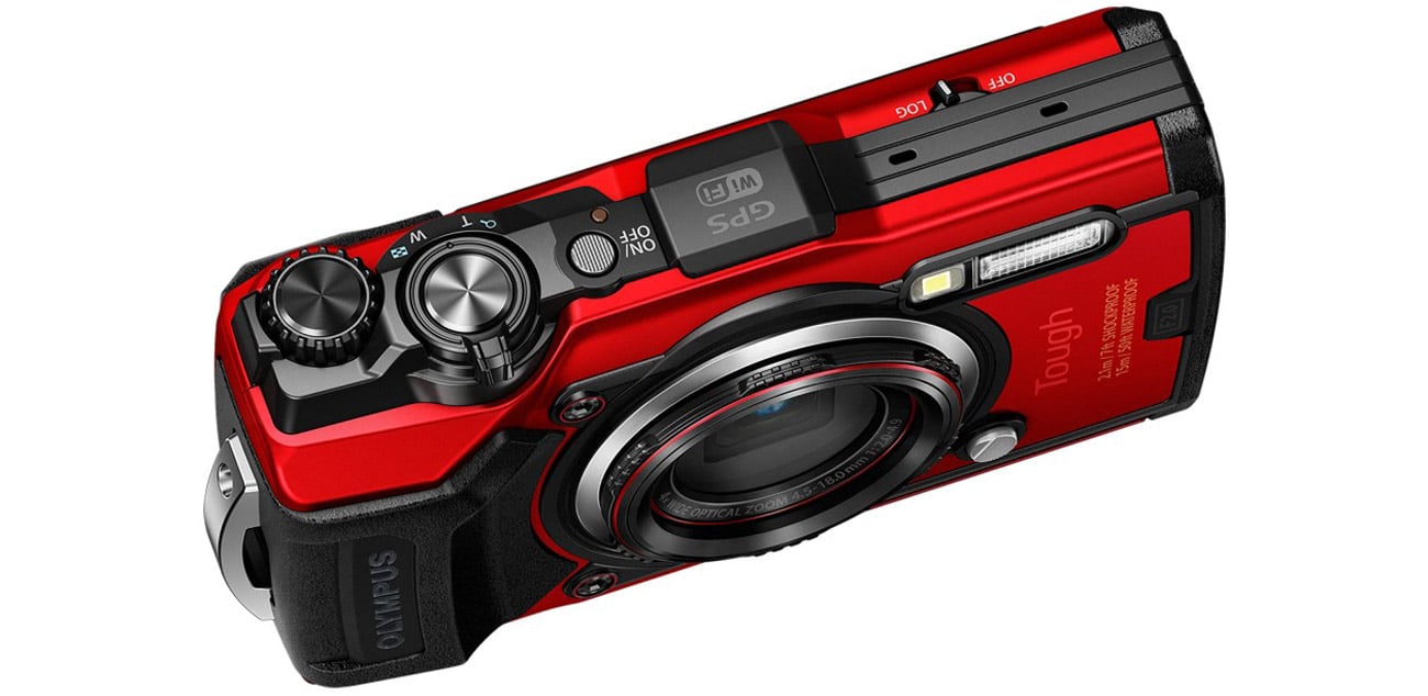 Aparat kompaktowy Olympus TG-6 czerwony