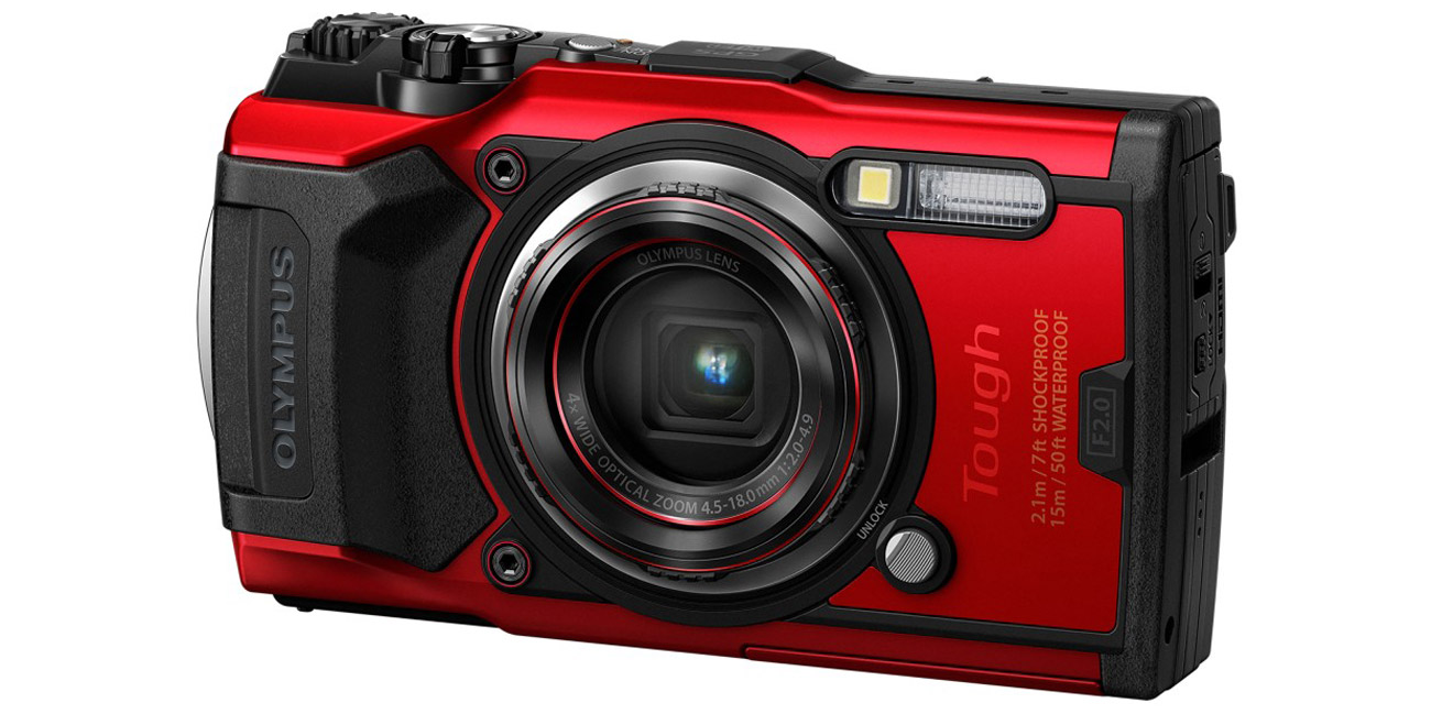 Aparat kompaktowy Olympus TG-6 czerwony