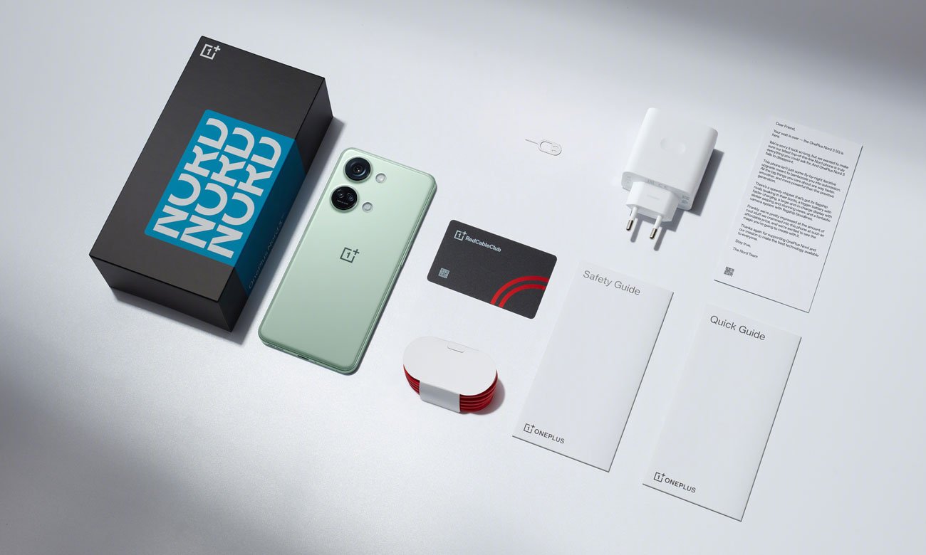 zielony OnePlus Nord 3 5G co jest w pudełku