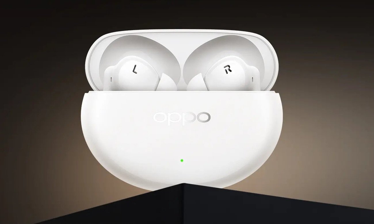 Słuchawki bezprzewodowe OPPO Enco Air4 Pro Moonlight White - Grafika