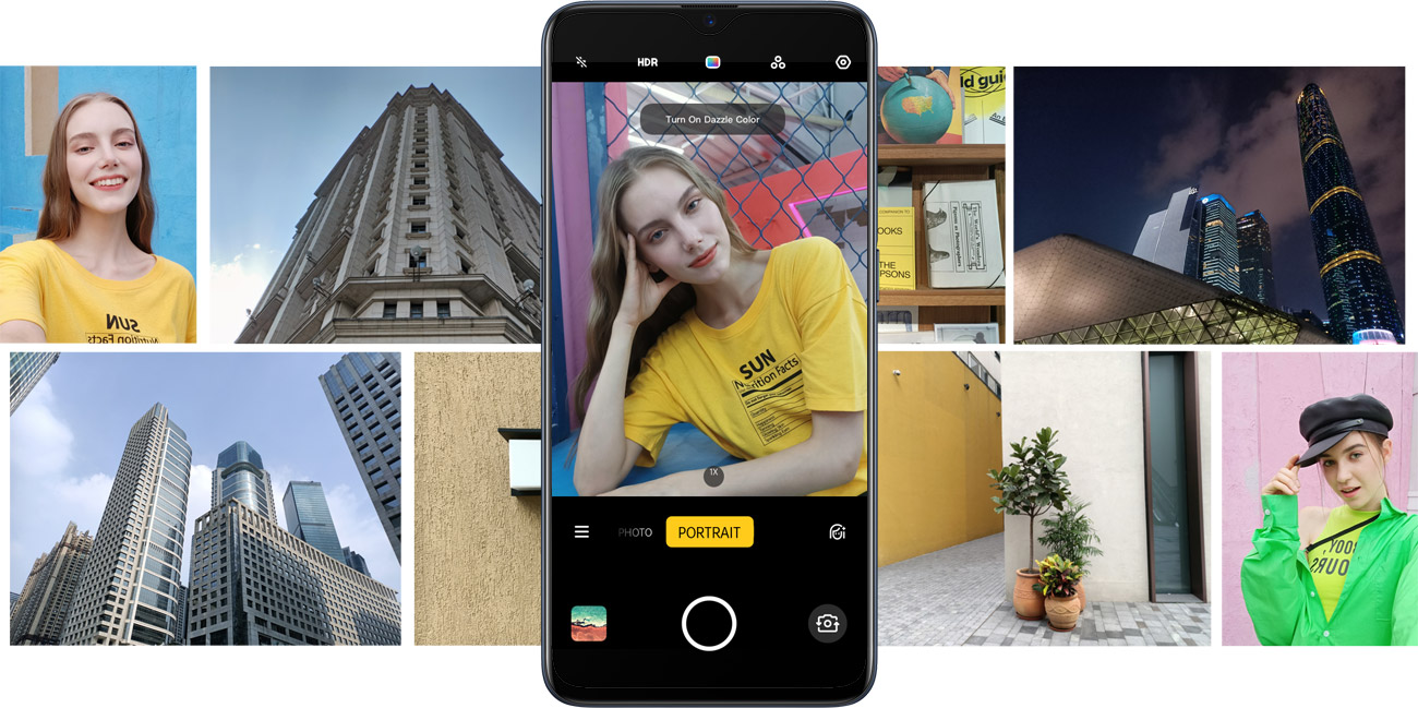 OPPO Reno Z selfie kamera 32 Mpix bokeh