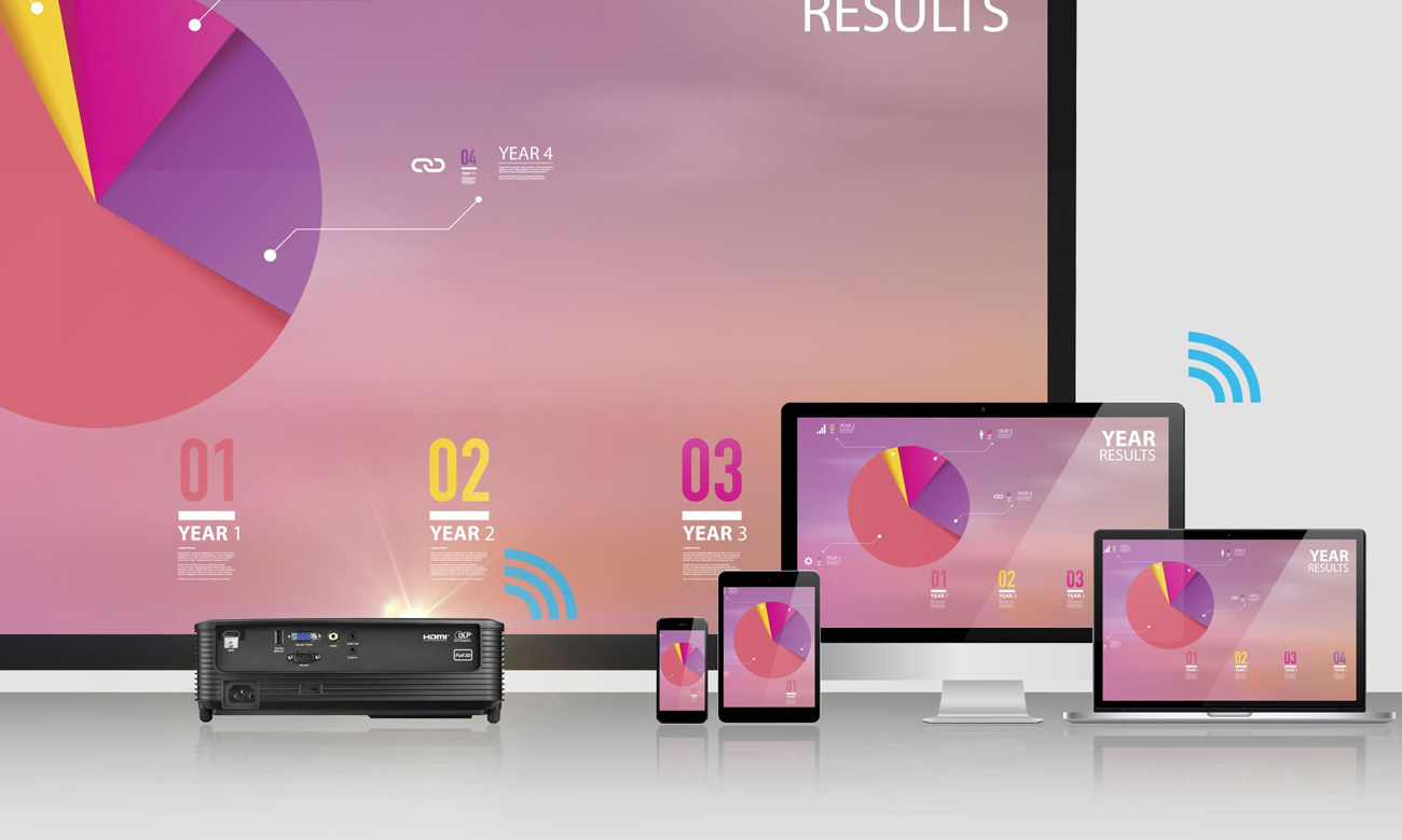 Prezentacje bezprzewodowe Windows, MacOS, Android i iOS