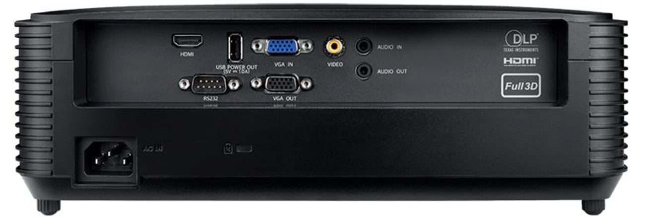 Optoma H190X złącza