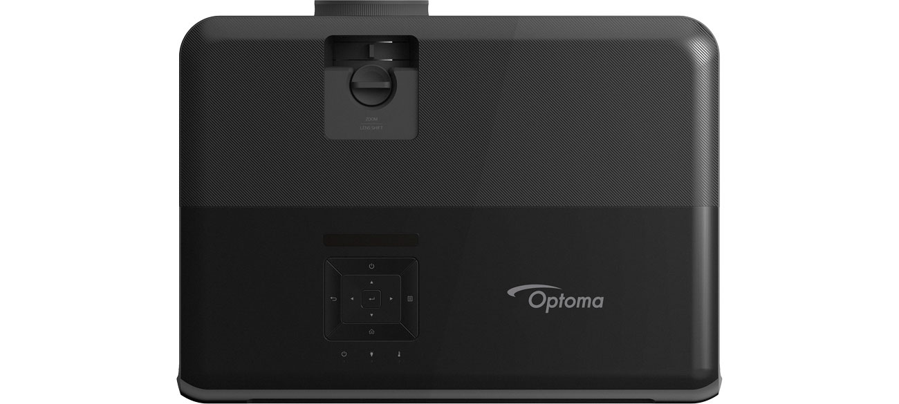 Optoma UHD350X Widok z góry, sterowanie