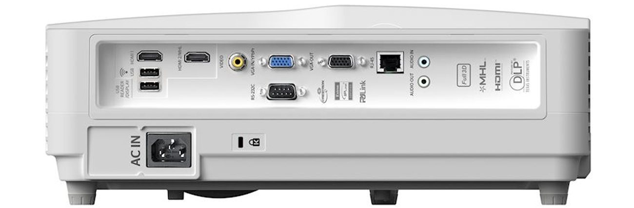 Optoma W330UST złącza