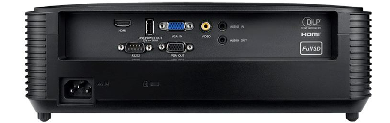 Optoma W381 złącza