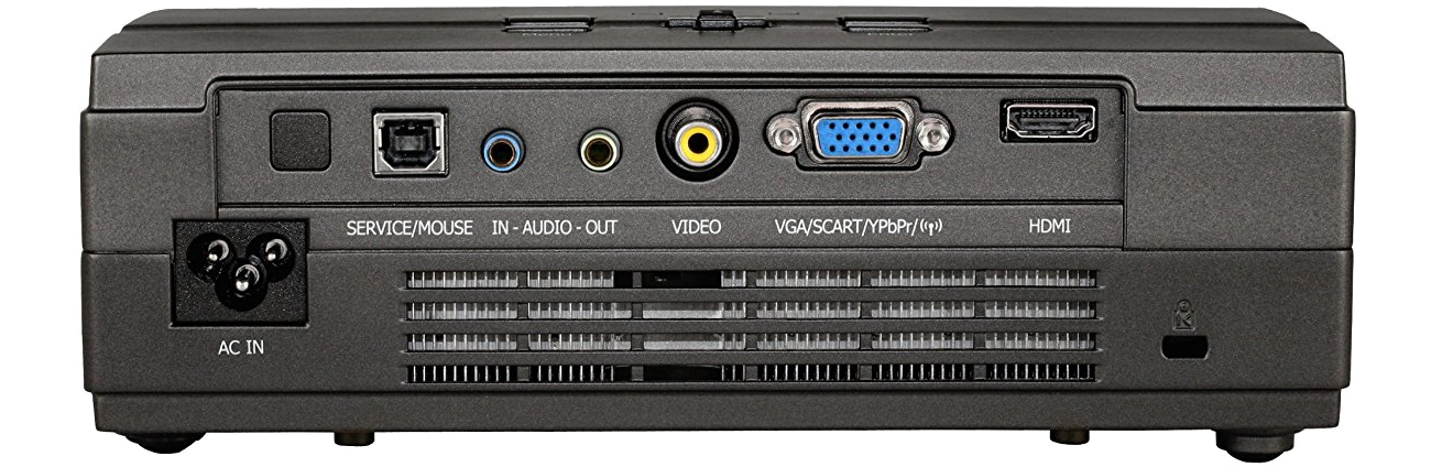 Optoma X304M widok z tyłu