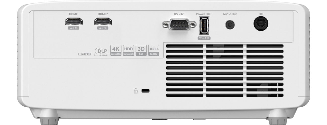 Optoma ZH350ST złącza