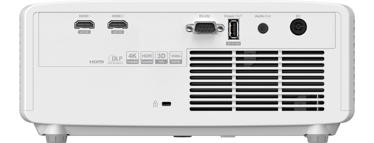 Optoma ZH400 złącza