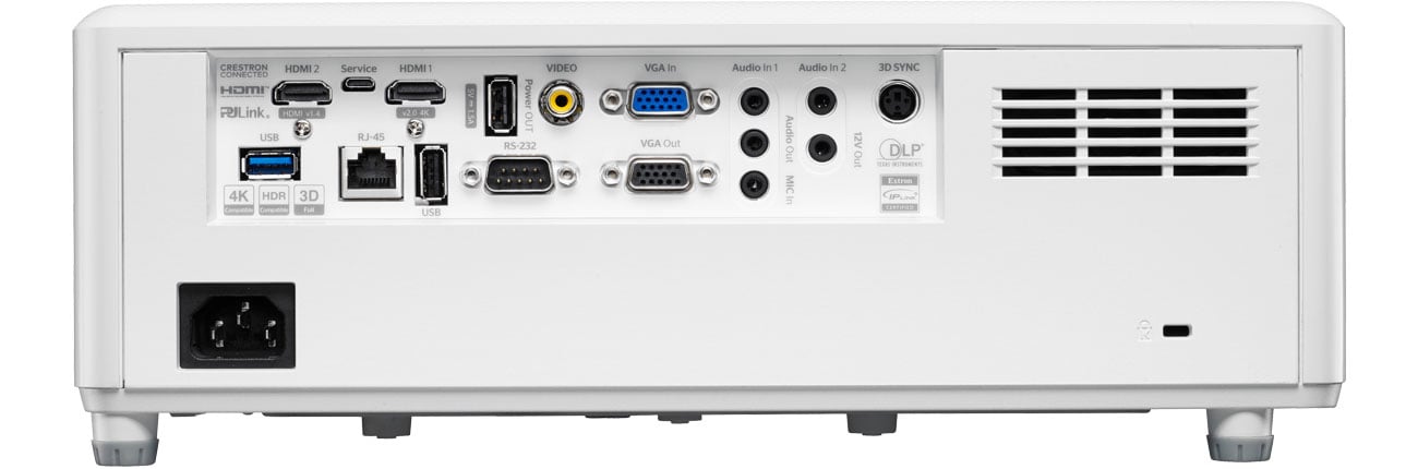 Optoma ZH507+ złącza