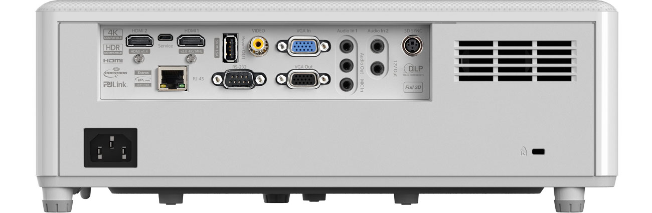 Optoma ZH507 złącza
