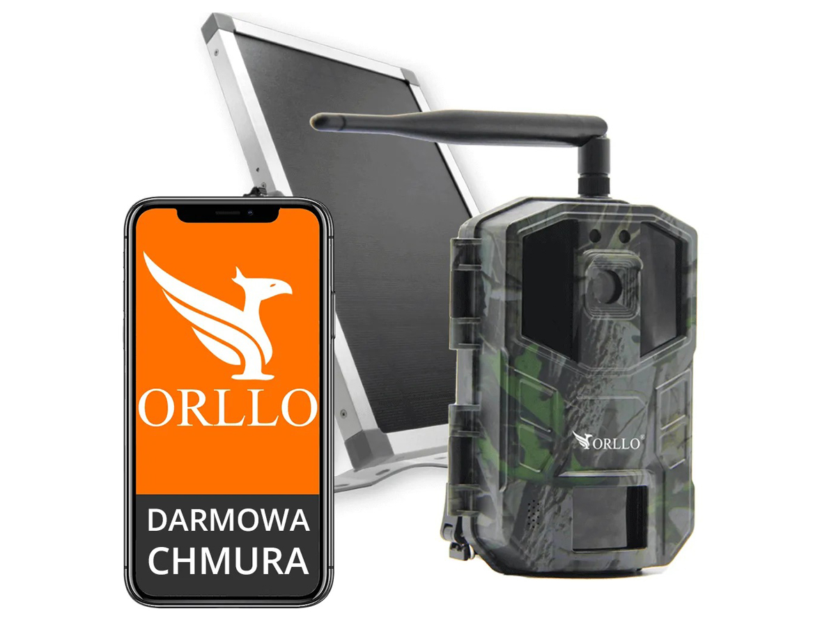 Inteligentna kamera zewnętrzna fotopułapka ORLLO HUNTERCAM 03 - Grafika lifestyle