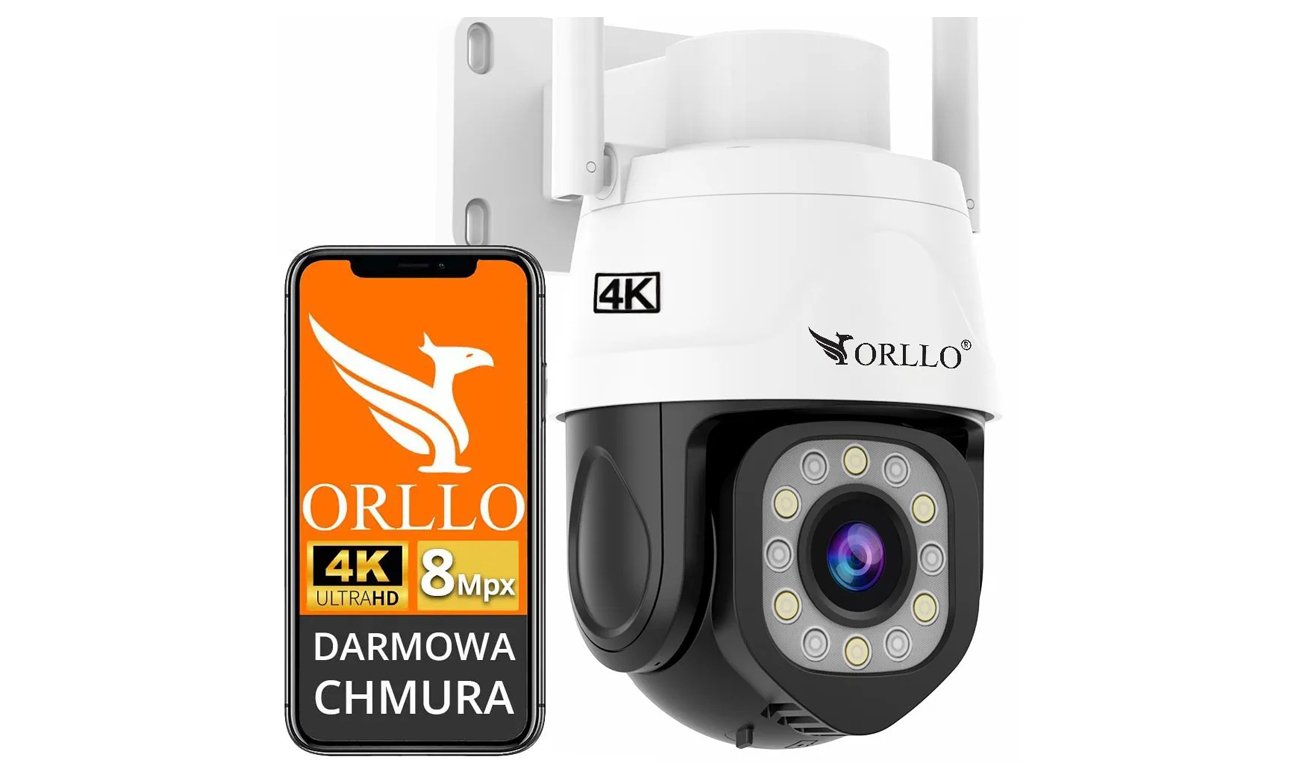 Inteligentna kamera zewnętrzna obrotowa ORLLO Z17 PRO SIM 4G LTE - Widok ogólny