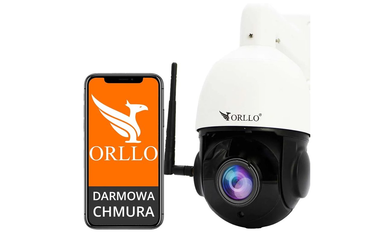 Inteligentna kamera zewnętrzna obrotowa ORLLO Z18 SIM 4G LTE - Widok ogólny