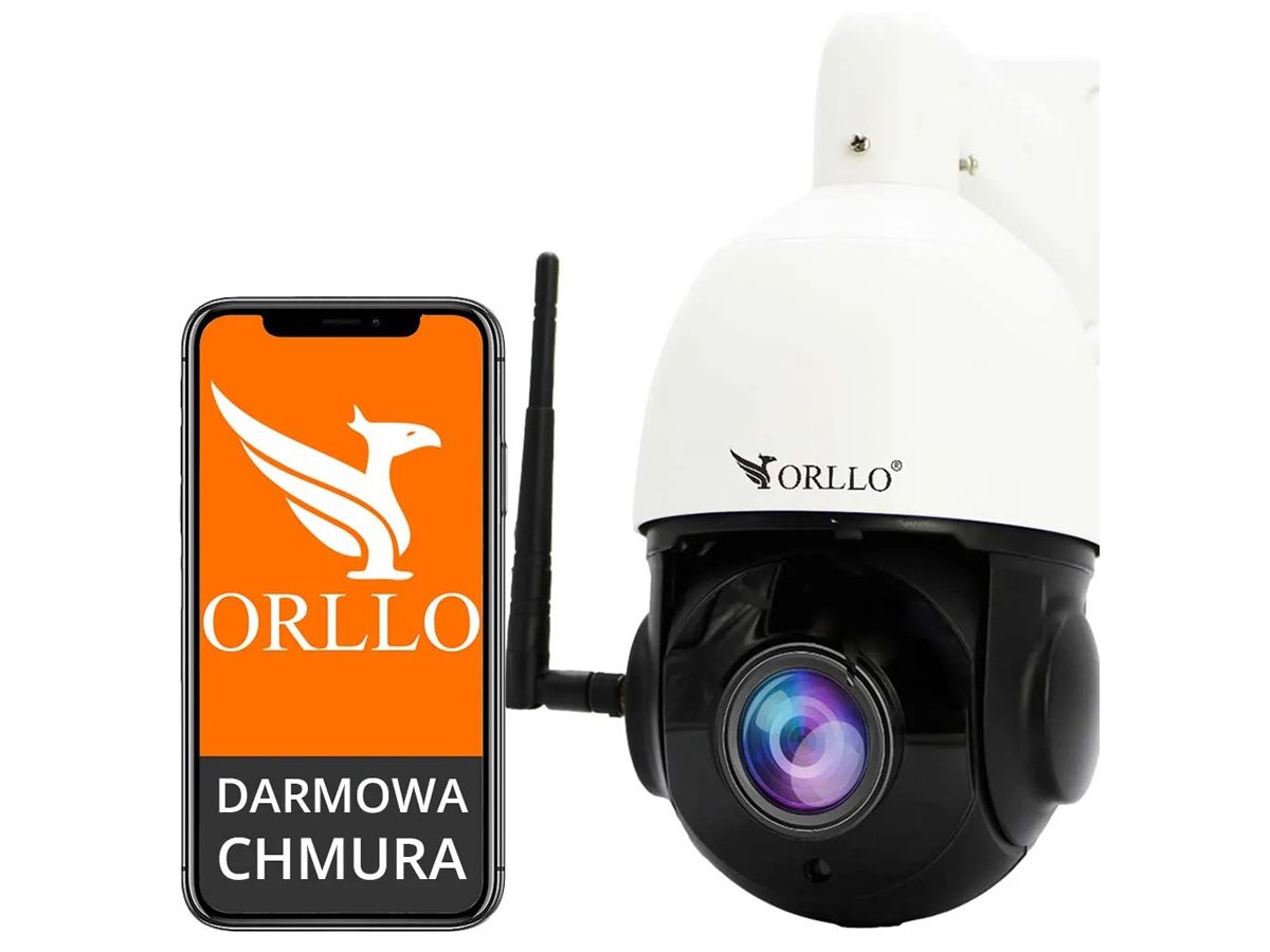 Inteligentna kamera zewnętrzna obrotowa ORLLO Z18 SIM 4G LTE - Widok ogólny