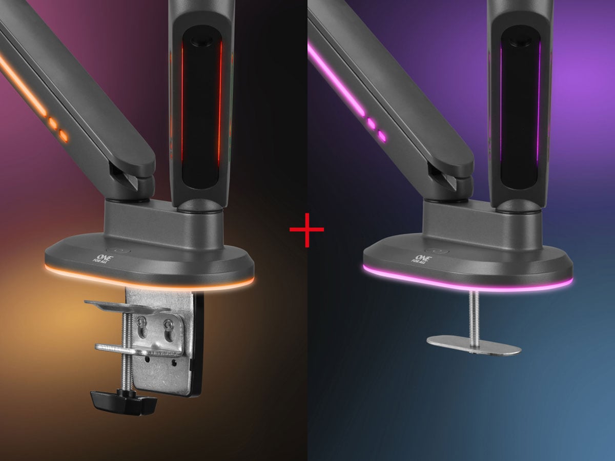 Uniwersalny uchwyt do dwóch monitorów One For All DM8210