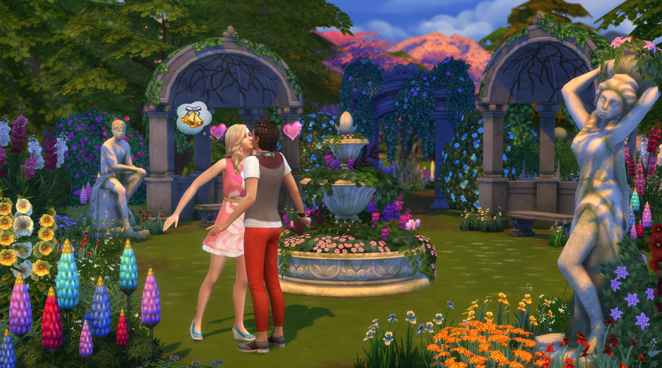 The Sims 4: Romantic Garden Stuff ogród