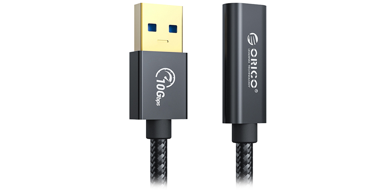 Kabel Orico USB-A - USB-C (M-F) 10Gbps PD 60W