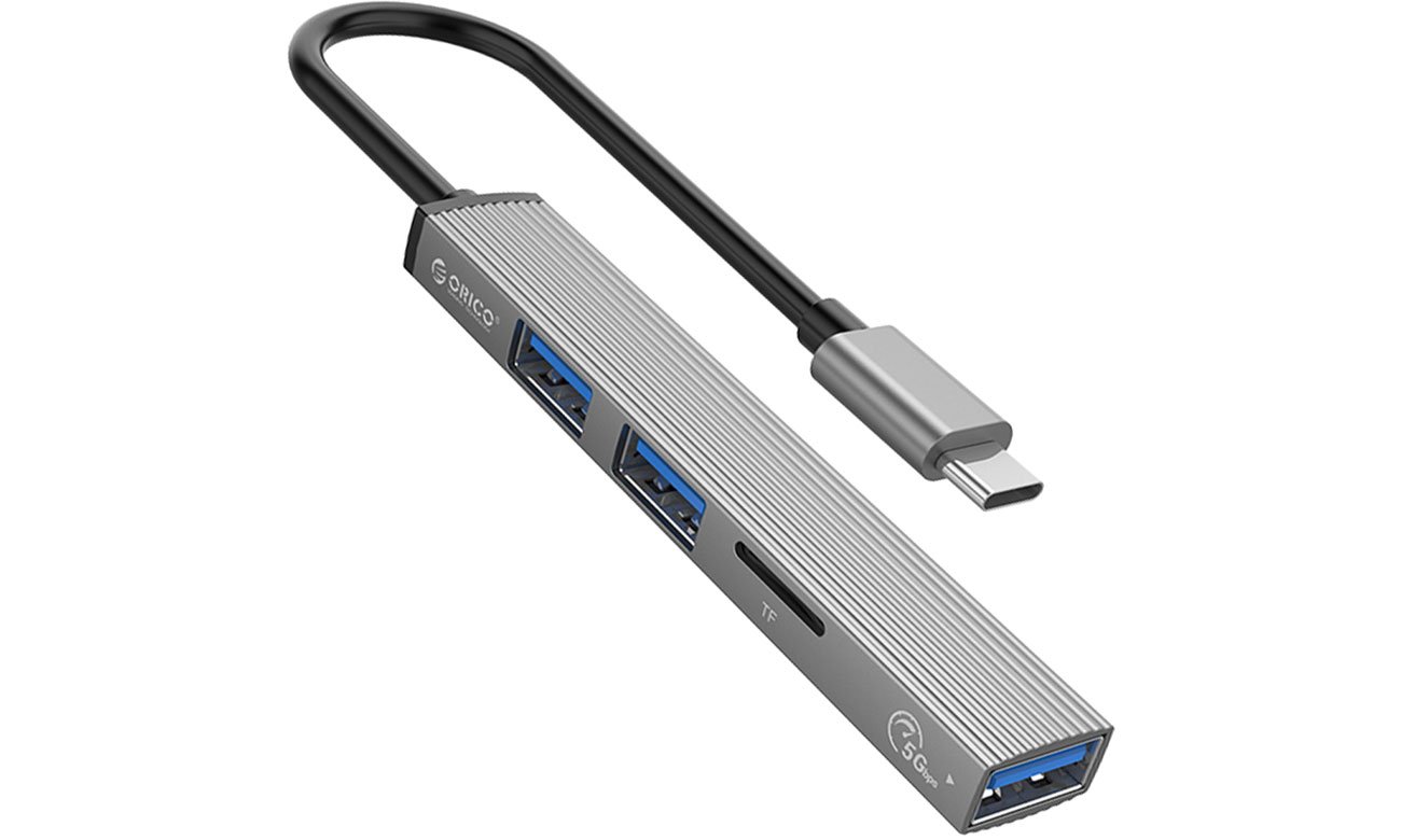 Orico Hub USB-C - 3x USB-A, MicroSD-Kartenleser