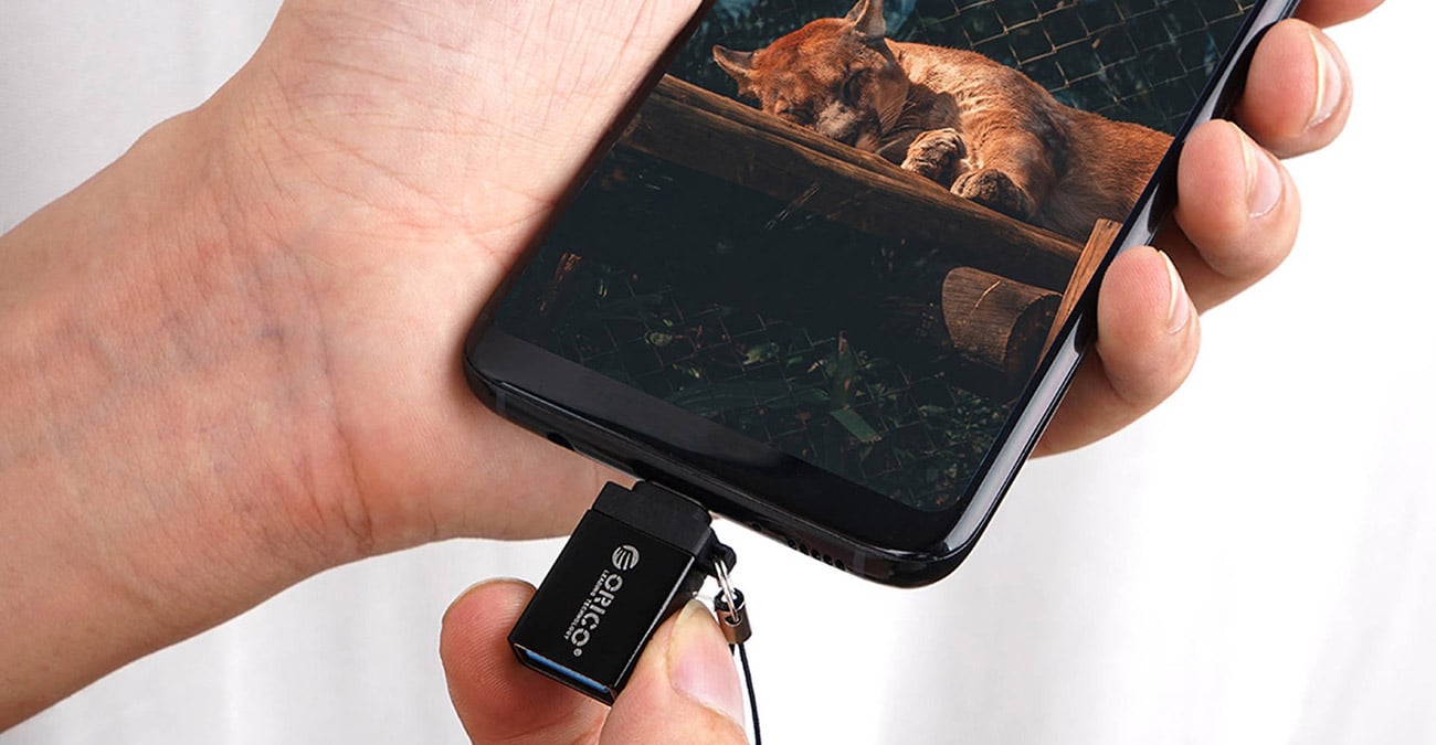 Adapter Orico USB-C - USB-A 3.1 kompatybilność ze smartfonem