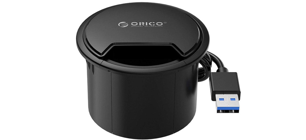 Hub Orico USB 3.1 biurkowy z kartą dźwiękową 5Gbps