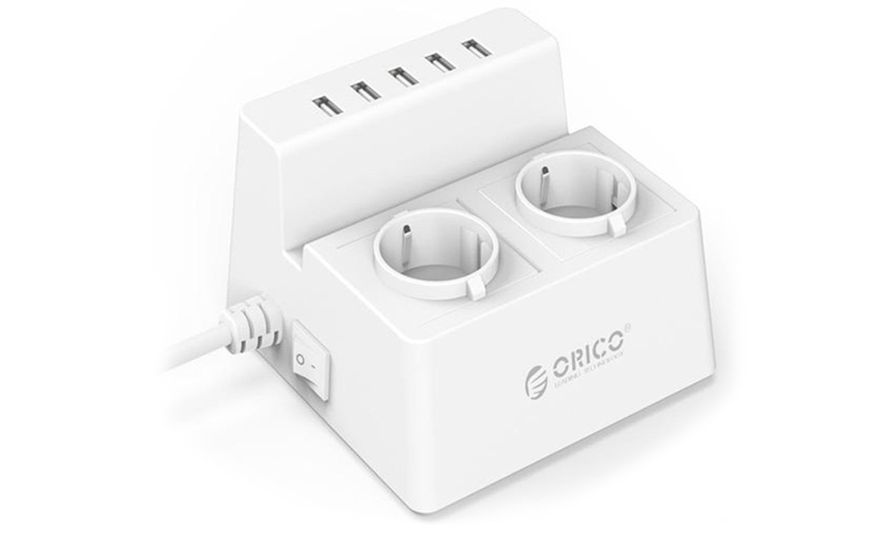 Listwa zasilająca Orico 5x USB-A 2,5A 2500W