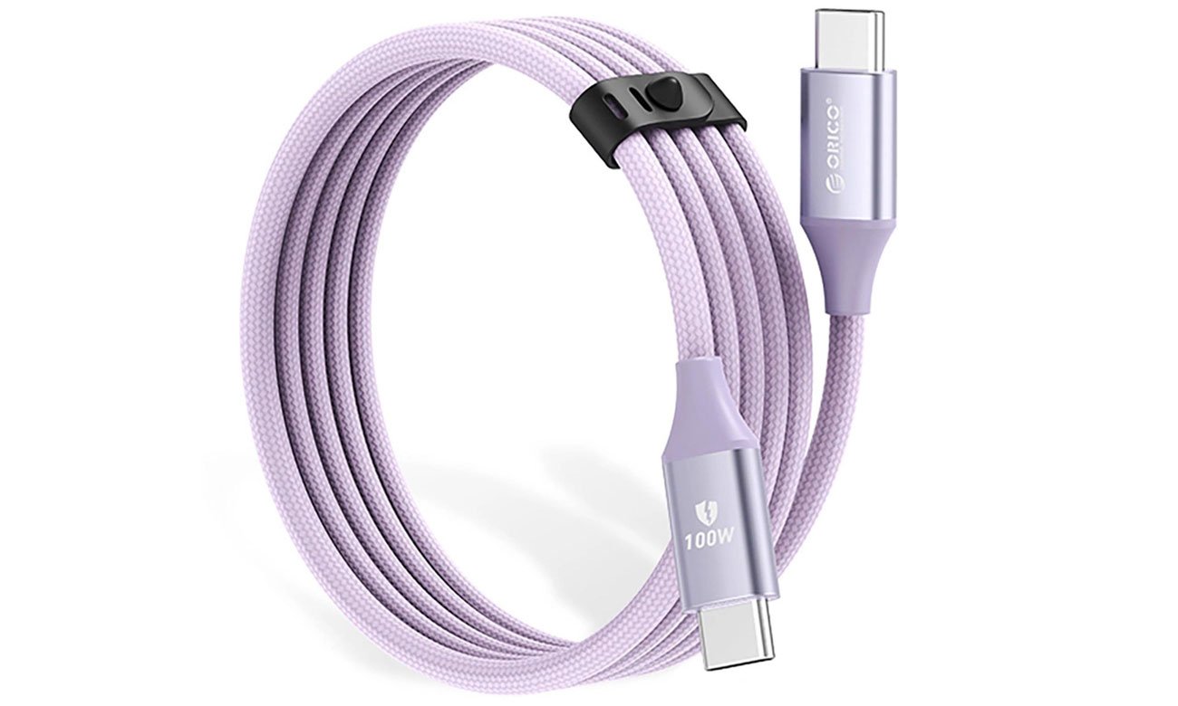 Orico CDX 100W 5A Power Delivery USB-C - USB-C 1m - fioletowy