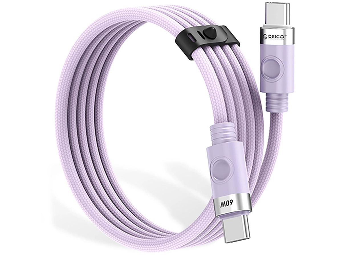 Orico CDX 60W 3A Power Delivery USB-C - USB-C 1m - fioletowy