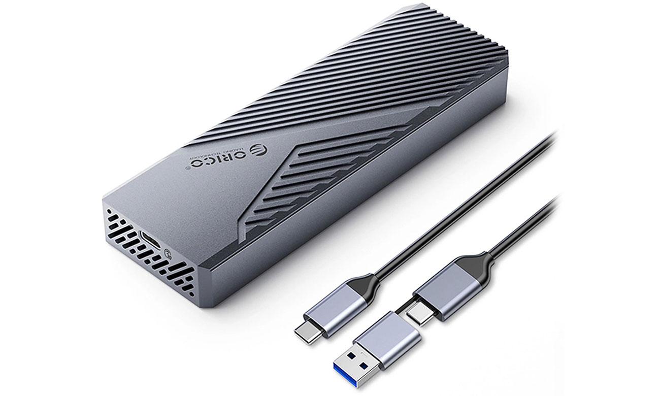 Orico M.2 NVME USB-C 3.2 20Gb/s - szara