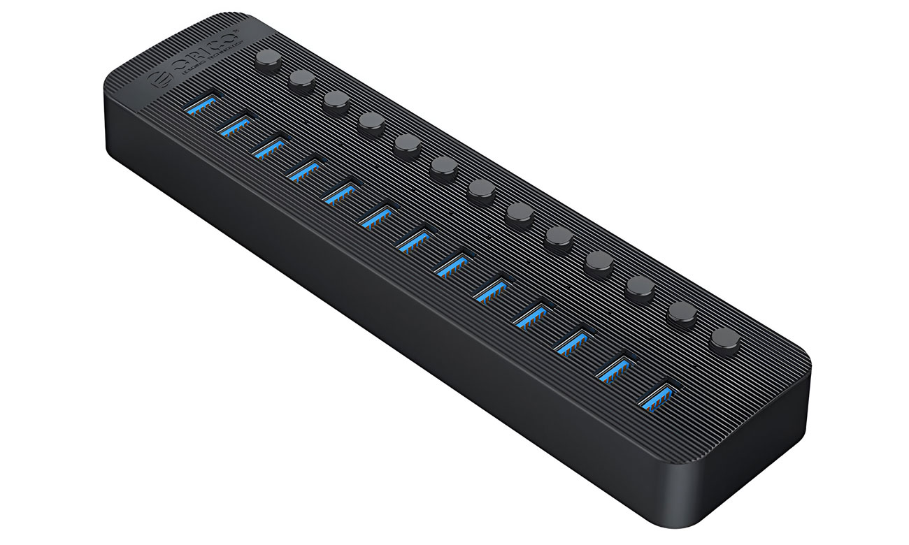Orico 13x USB-A 3.0 z włącznikami - szary