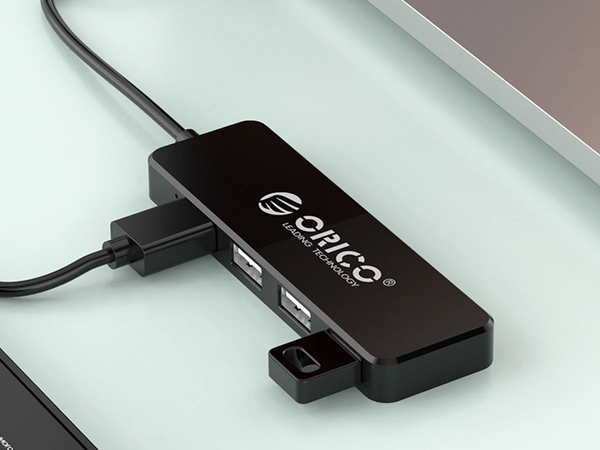 Orico Hub USB-A - 4x USB-A 2.0 - czarny