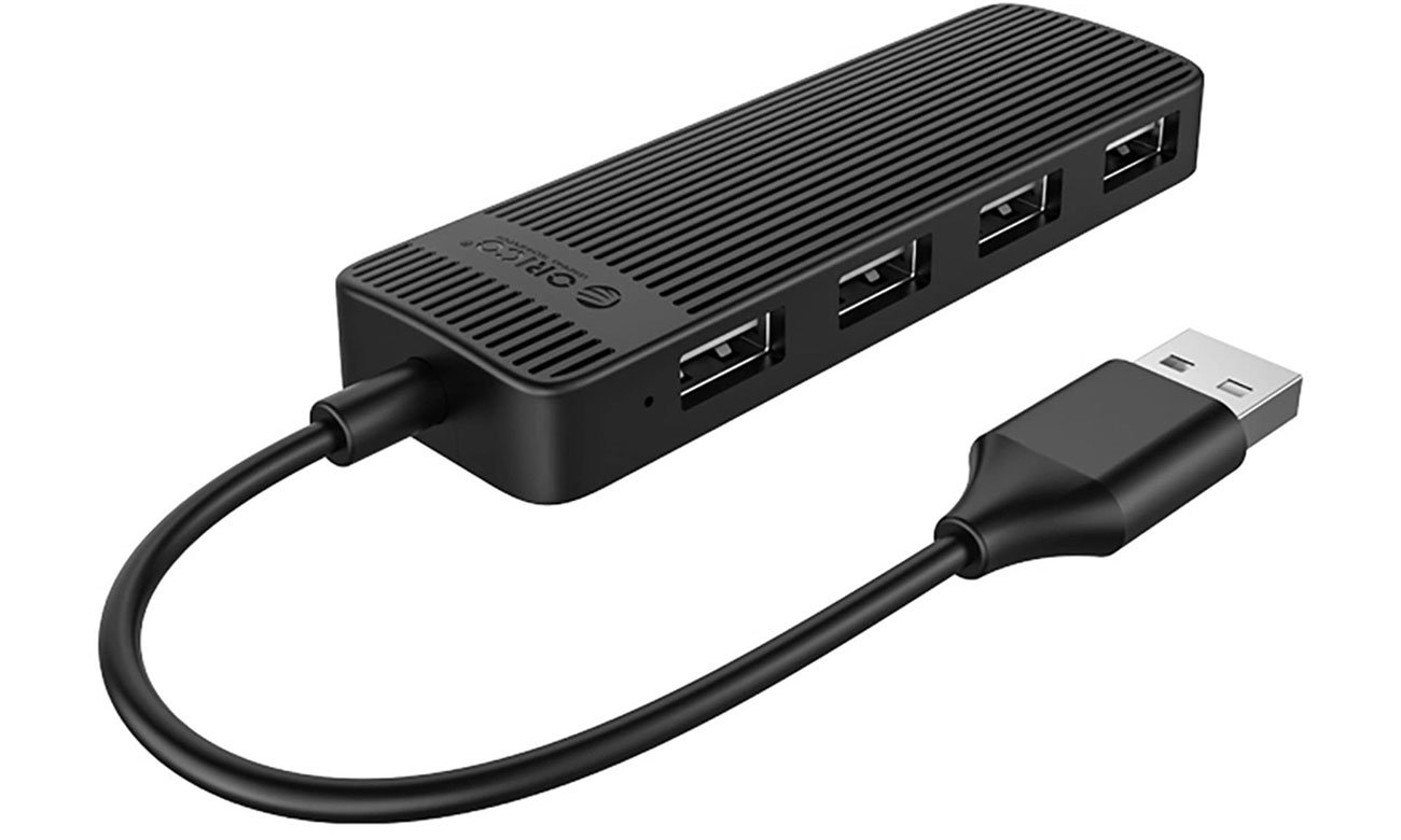 Orico Hub USB-A - 4x USB-A 2.0 - czarny