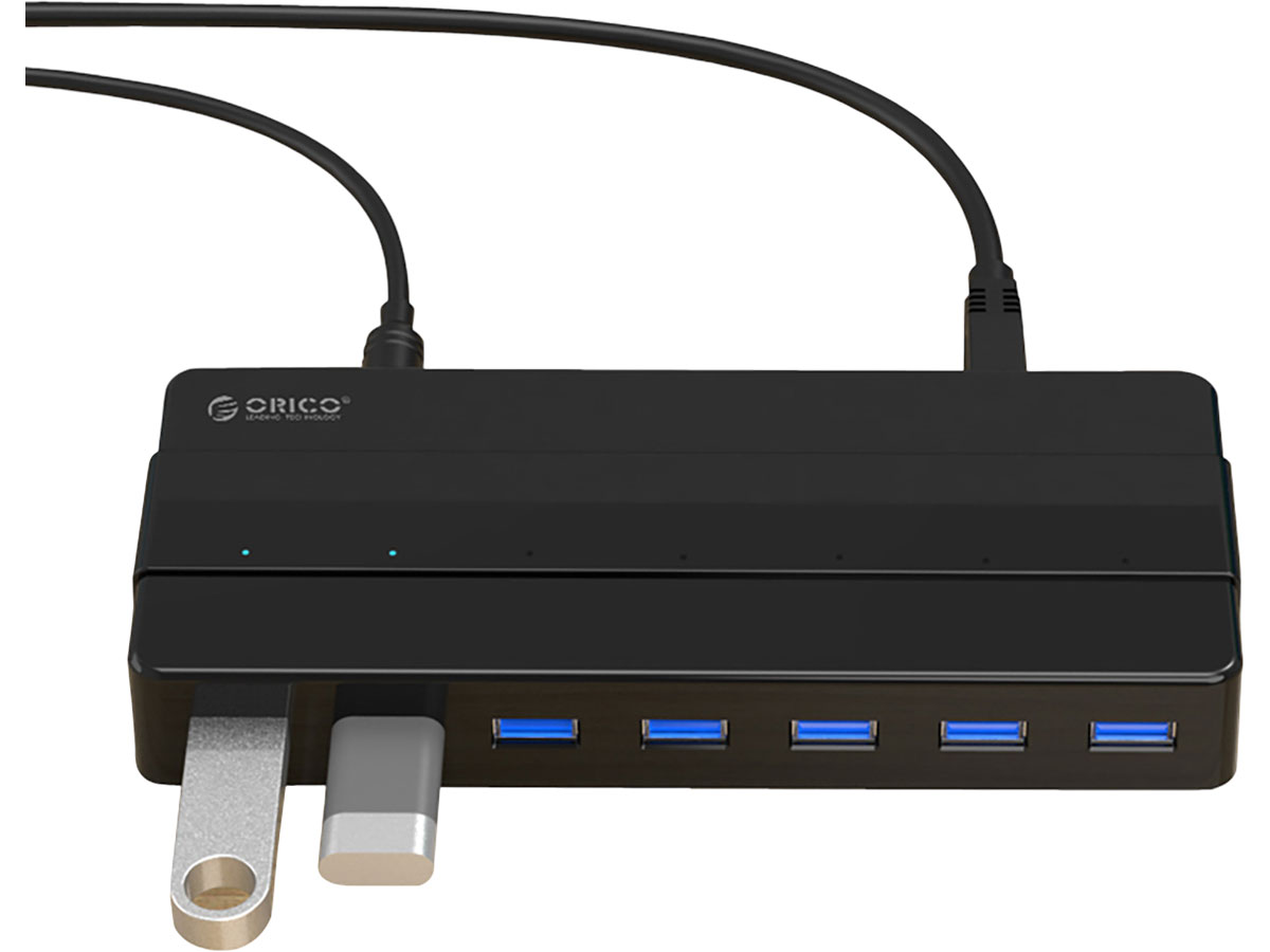 Orico 7x USB-A 3.0 - czarny