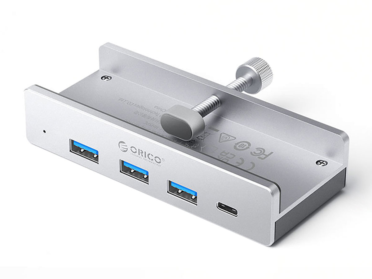Orico USB-C - 3x USB-A 3.0, USB-C 3.0 - srebrny